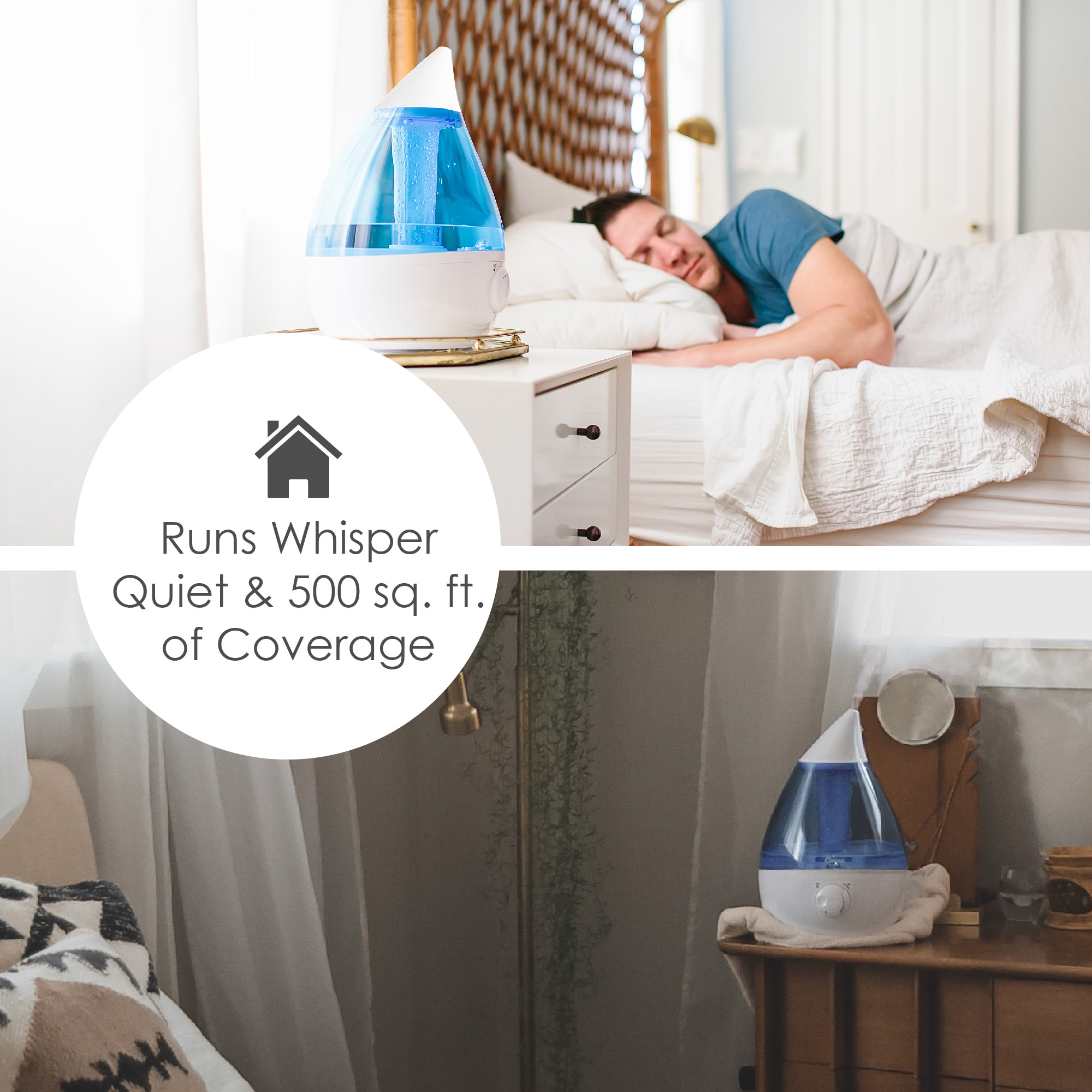 Crane 1 Gal. Drop CoolMist Humidifier Nursing Supplies Crane Baby