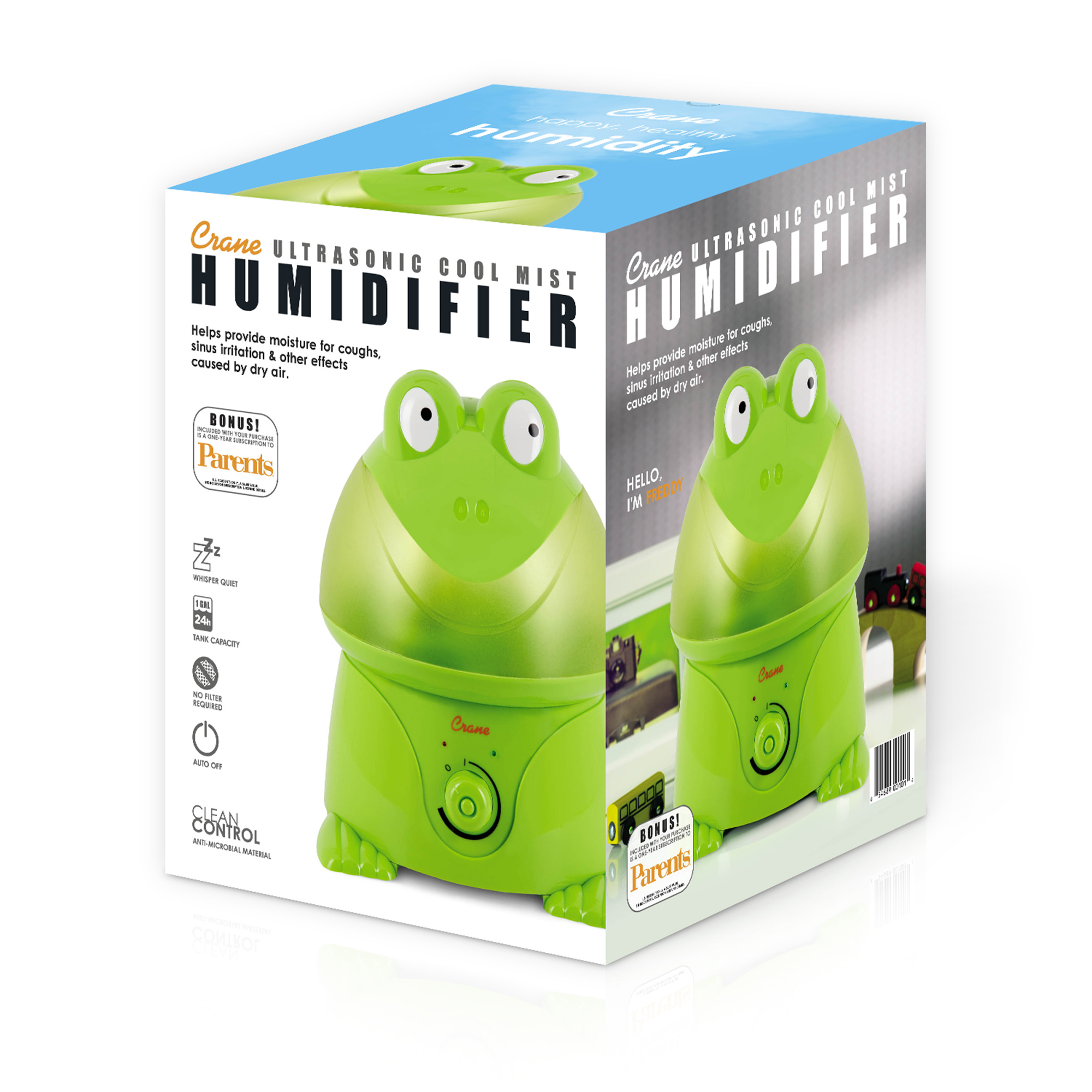 Adorable Ultrasonic Humidifier - Frog | Nursing Supplies - Crane Baby