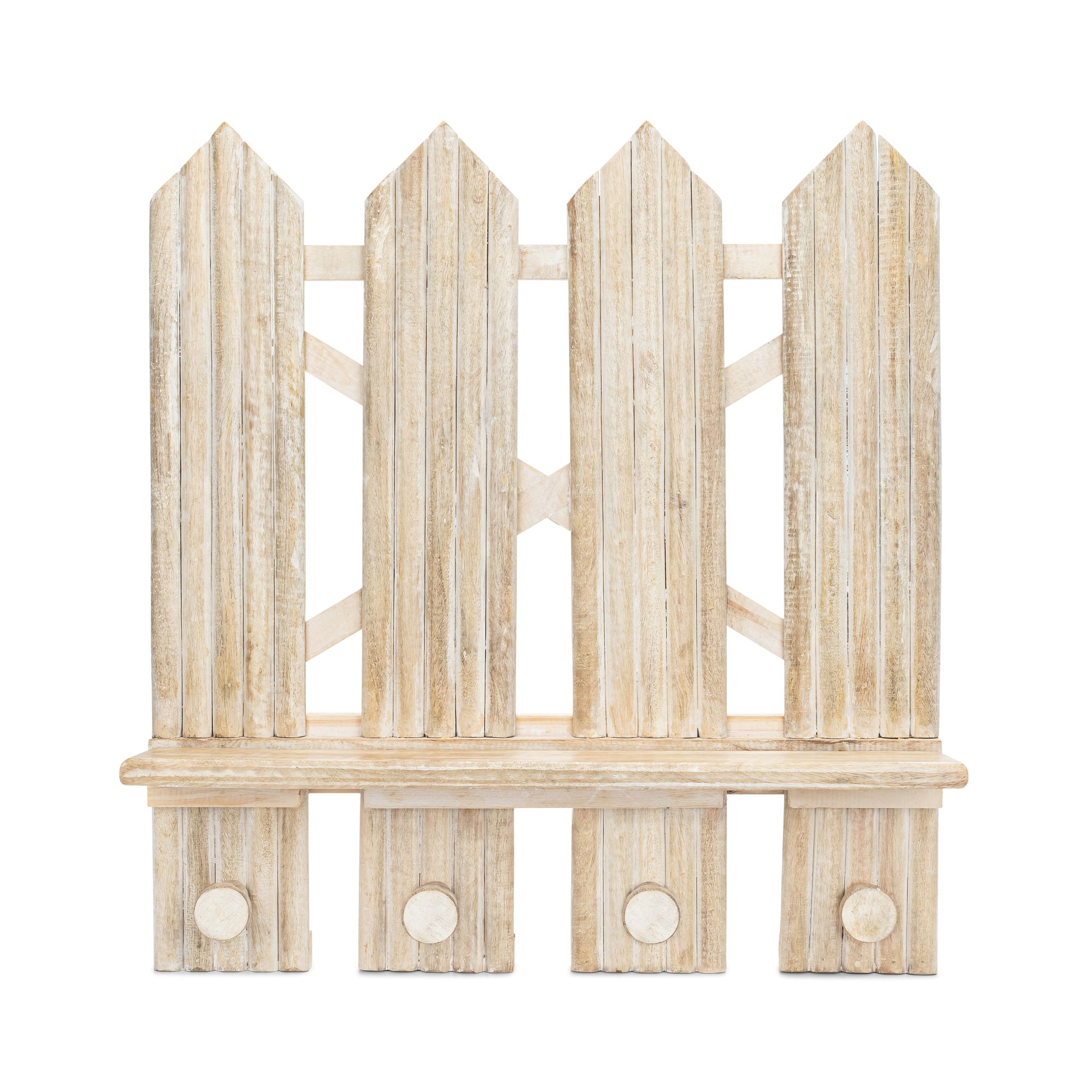 Charlie Farmhouse Wooden Fence Nursery Wall Decor Shelf