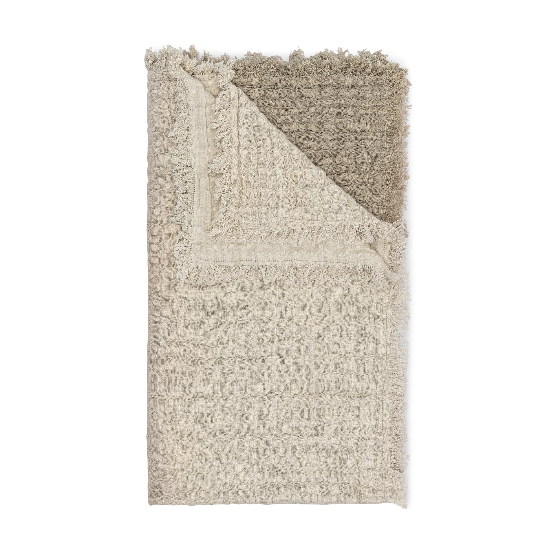 Multi-Layer Dove Grey Ombre Muslin Baby Blanket