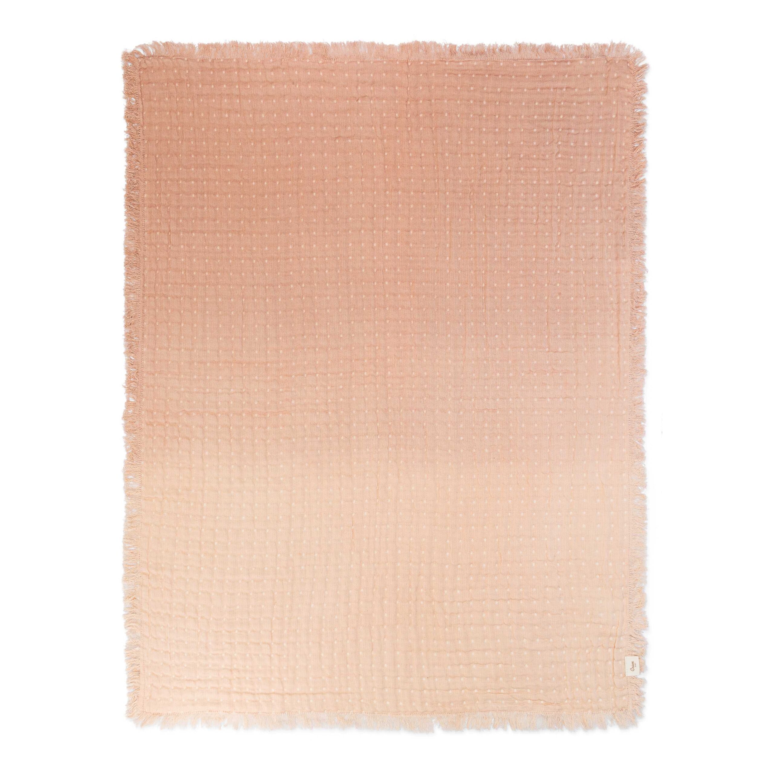 Cream Waffle Knit Baby Blanket - 100% Cotton | Crane Baby