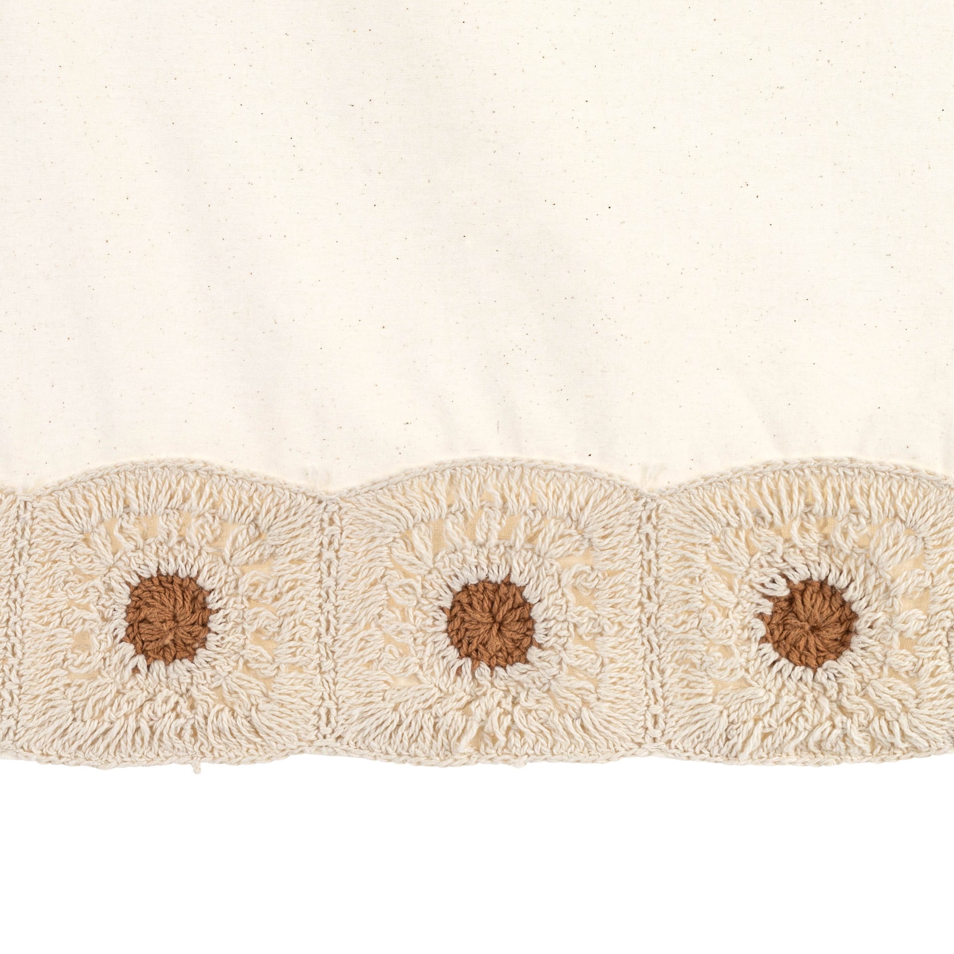Charlie Farmhouse Crochet Crib Skirt