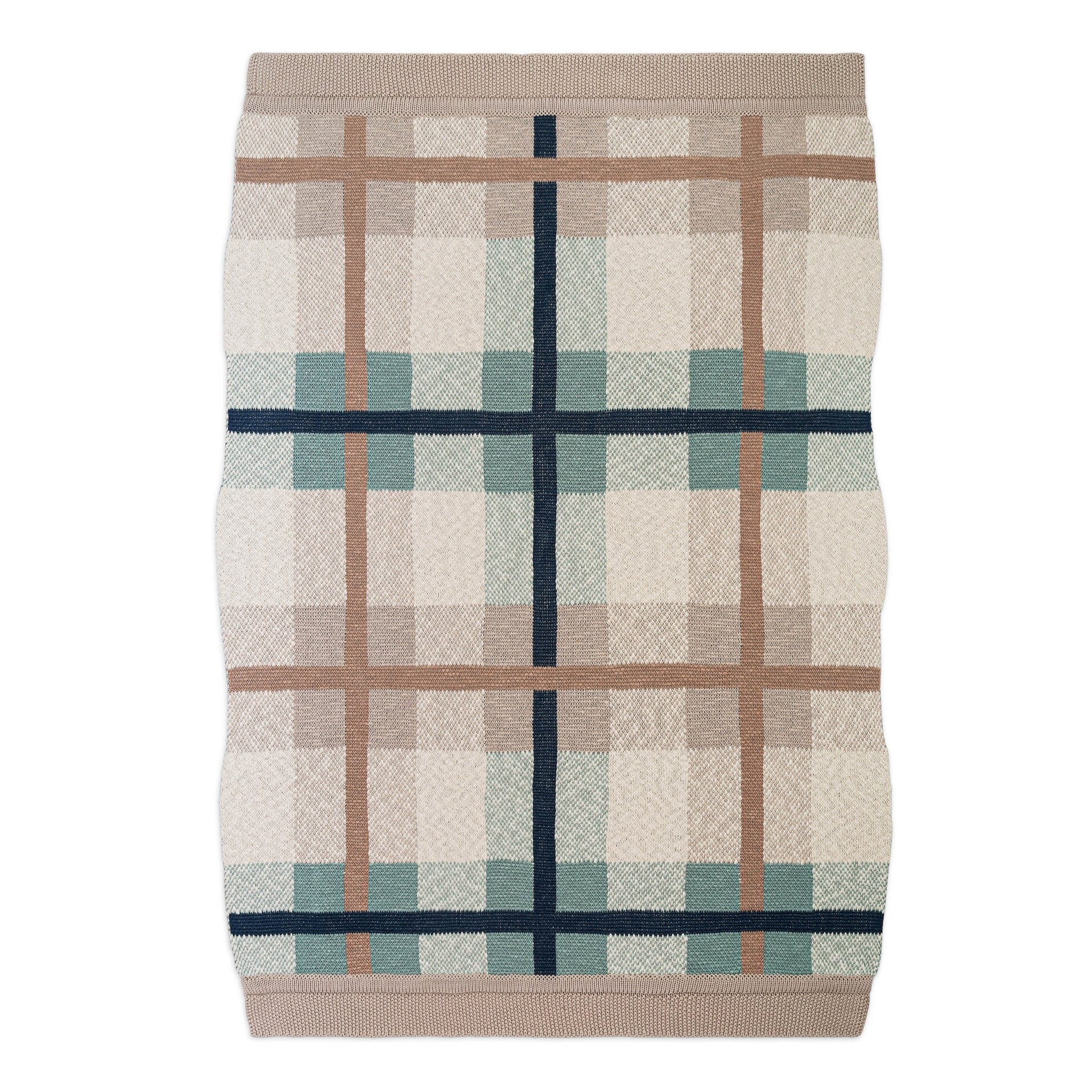 Charlie Farmhouse Knitted Plaid Blanket