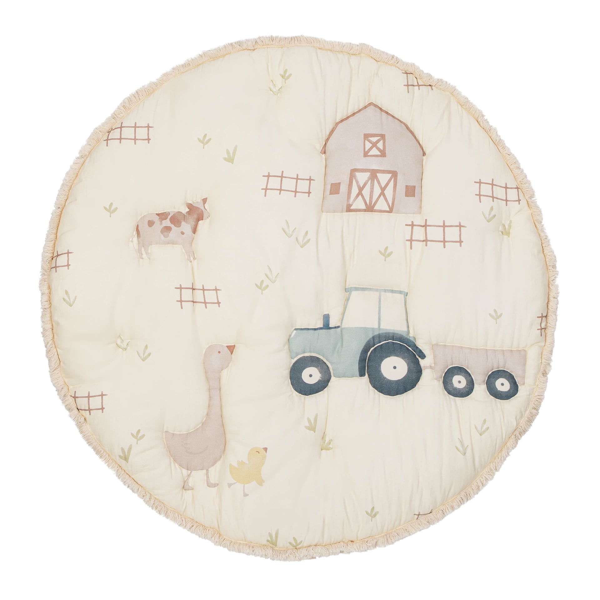 Charlie Farmhouse Quilted Baby Play Mat