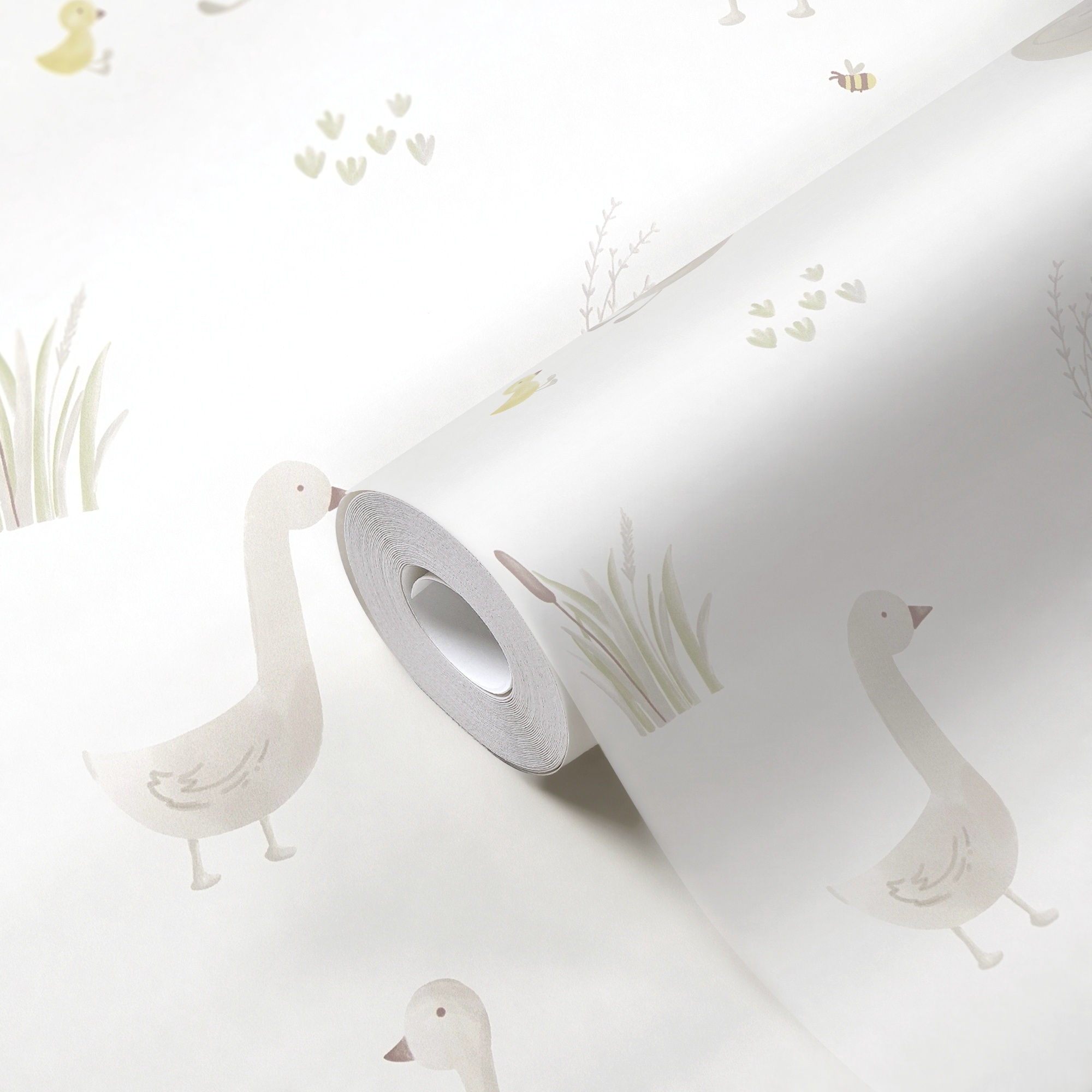 Charlie Goose & Duckling Nursery Wallpaper